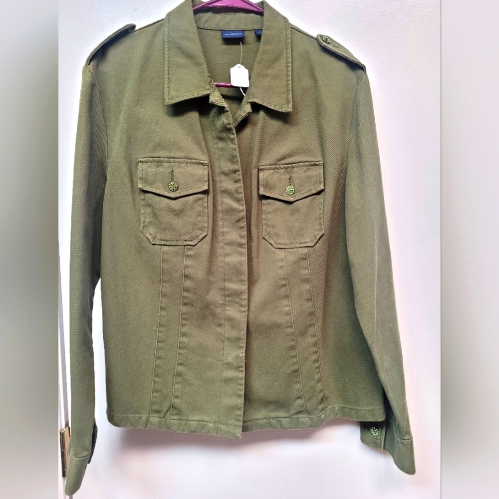 ARMY GREEN JEAN JACKET
